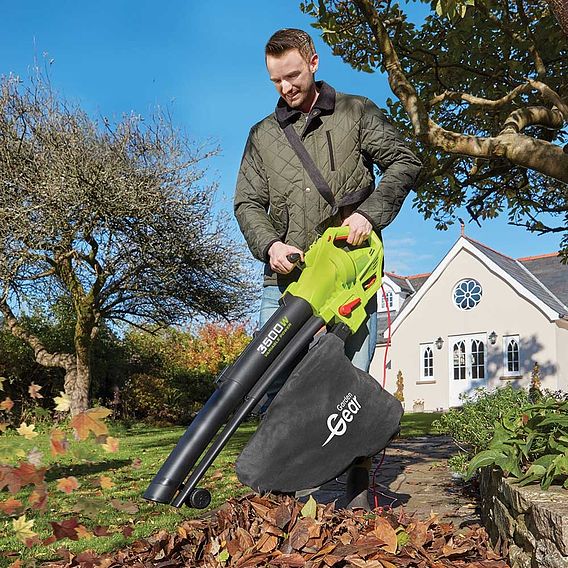 3500W 3-in-1 Leaf Blower Vac & Shredder